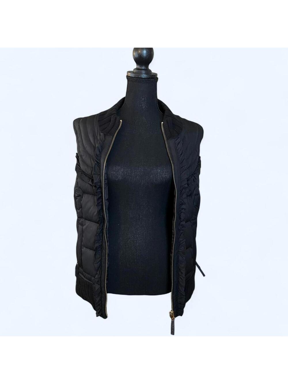 Vintage Y2K Juicy Couture McBling Fairycore Down Puffer Vest Size Large 🖤🎀 - Picture 9 of 9